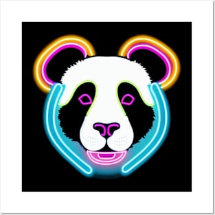 Neon Panda Posters and Art